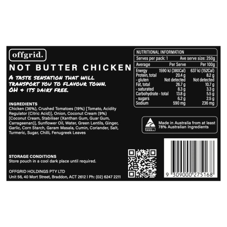 Heat & Eat Meal - Not Butter Chicken