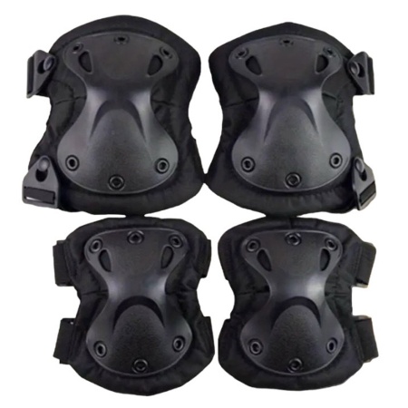 Tactical Elbow and Knee Pad Set - Black