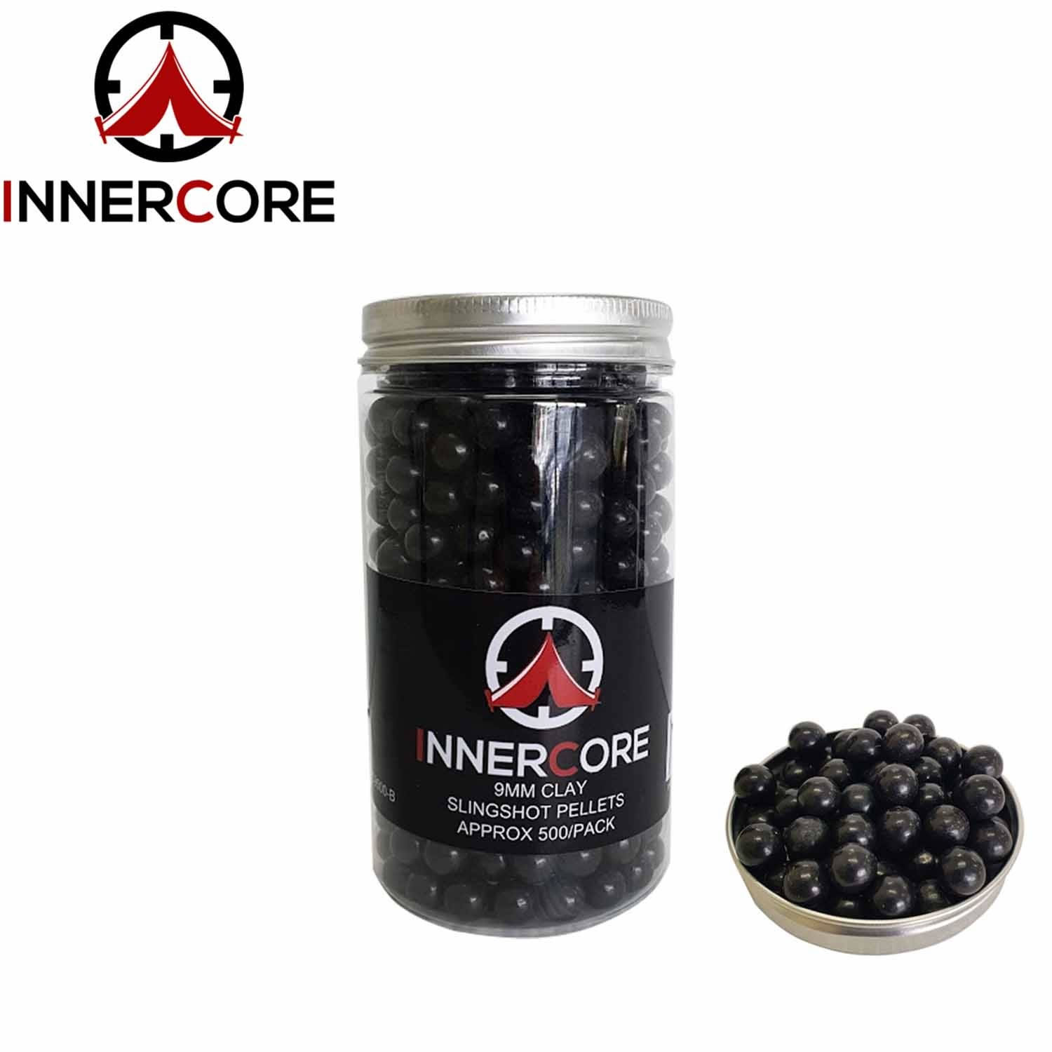 9mm Clay Slingshot Ammo Pellets 500 Pack Inner Core