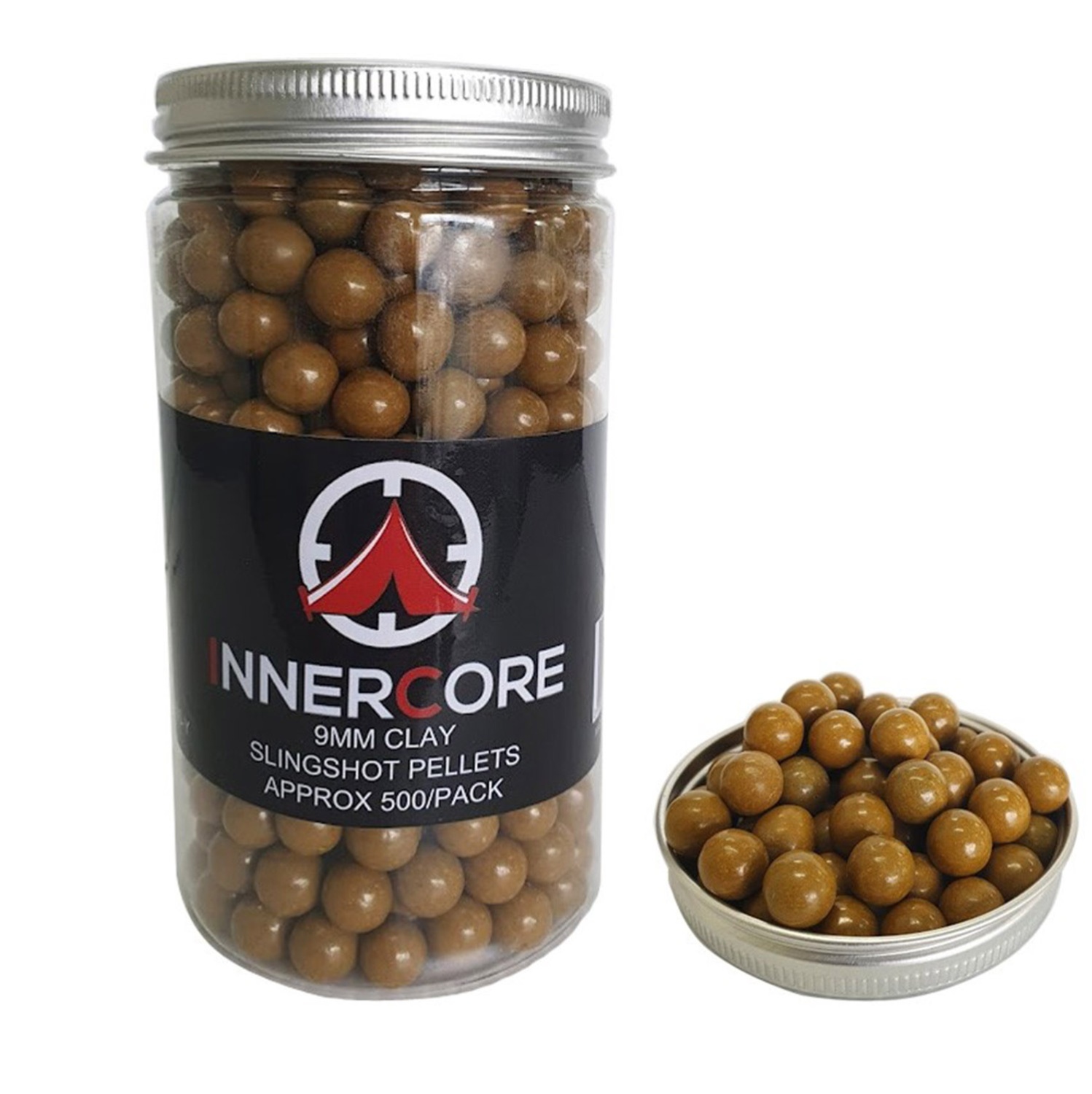 Slingshot Ammo Biodegradable Clay Ball, 1500pcs Aboout 9mm(3/8inch) Green Color,with A Free Slingshot As A Gift - Worry-free Use, Buy More Save More