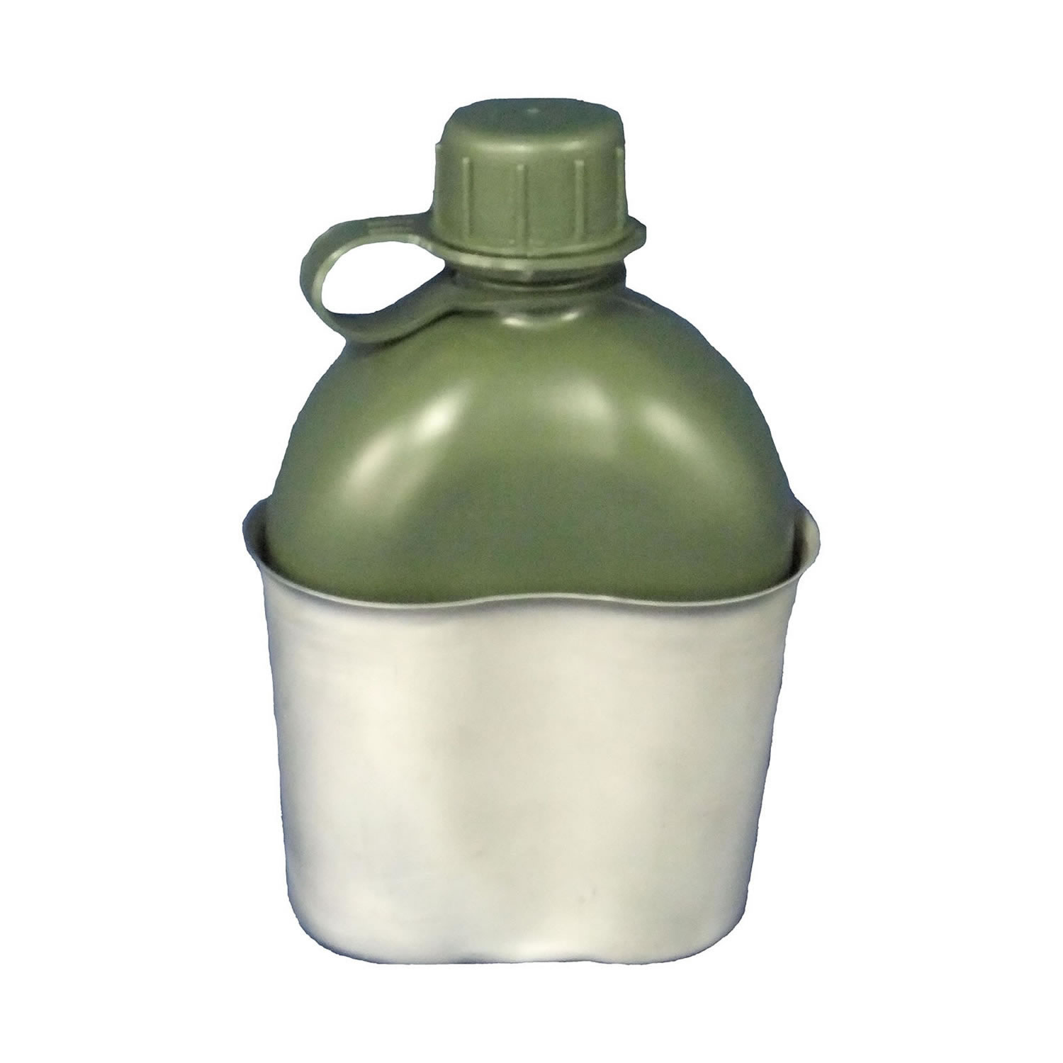 MILITARY 1L KIDNEY CANTEEN OD GREEN WITH O-RING SEALED LID BPA FREE 