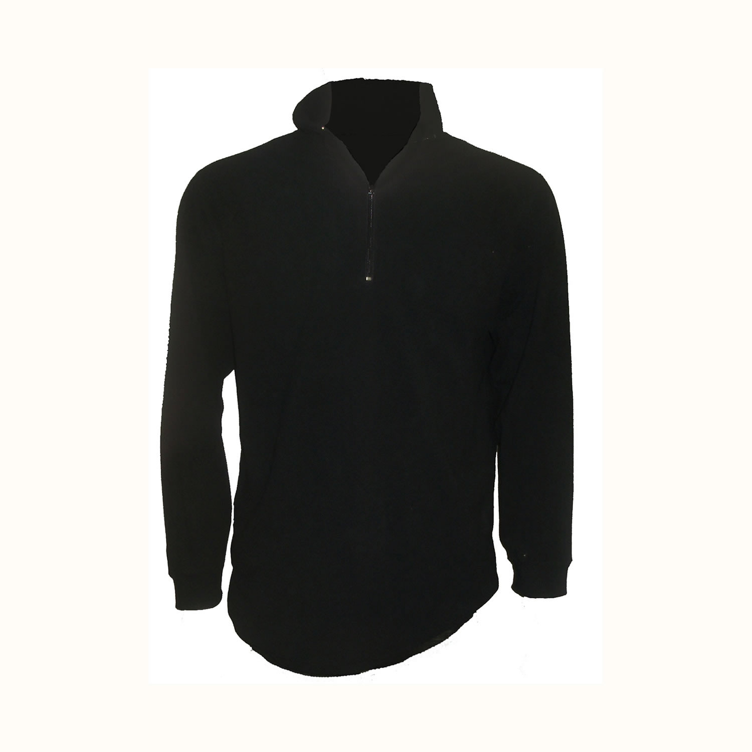 Black Microfleece Long Sleeve Top | Sportztrek