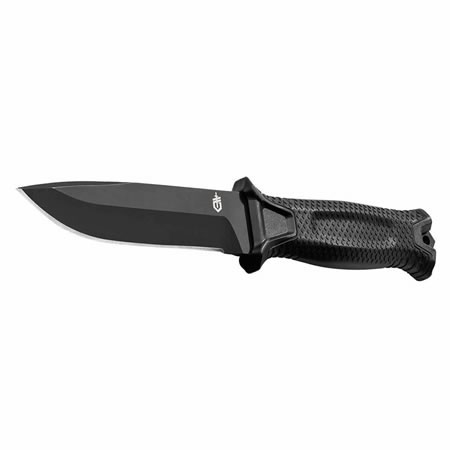 StrongArm Fixed Blade Knife with Fine Edge - Black