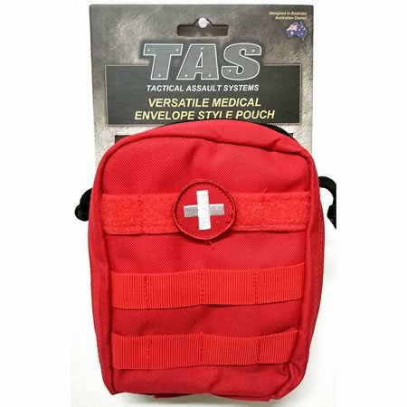 5286 Medical Pouch Envelope Style Molle Removable Cross Patch 900D EMT