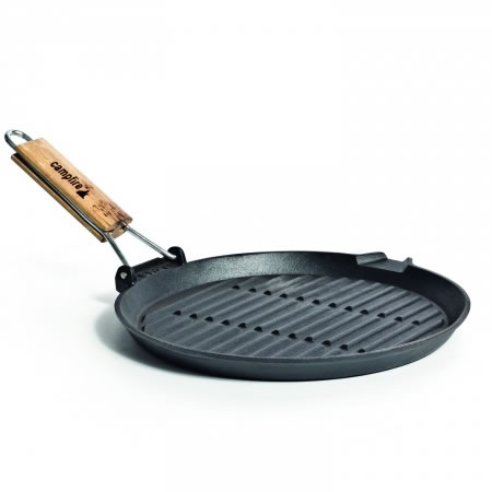 27cm Cast Iron Frypan with Folding Handle