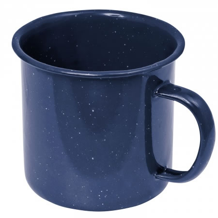 Enamel 10cm Navy Blue Mug