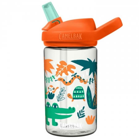 Eddy+ .4L Kids Water Bottle jungle animals