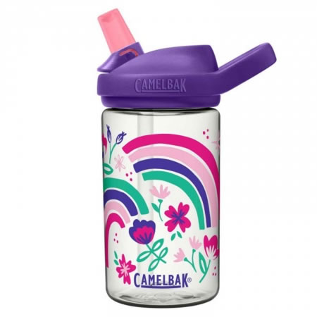 Eddy+ .4L Kids Water Bottle - Rainbow Floral