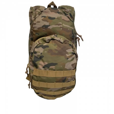 Australian Multicam 1207 Hydration Pack + 2L Bladder Front View 