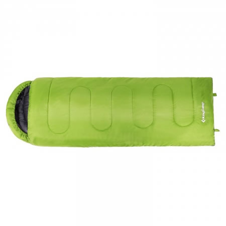 Oasis Hooded Sleeping Bag 18ºC Green