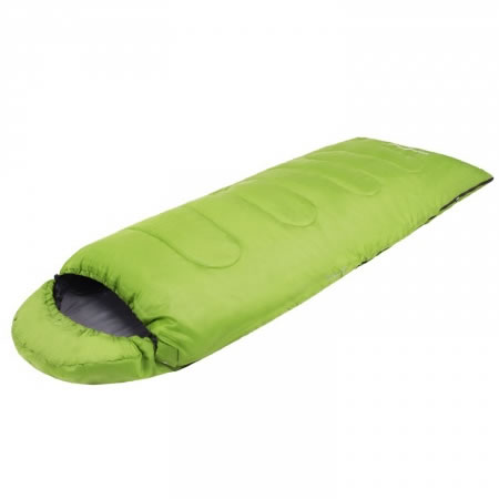 Oasis Hooded Sleeping Bag 18ºC Green