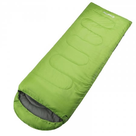 Oasis Hooded Sleeping Bag 18ºC Green