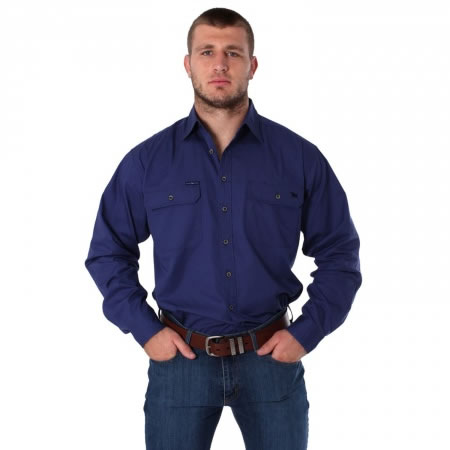 King River Full Button Work Shirt