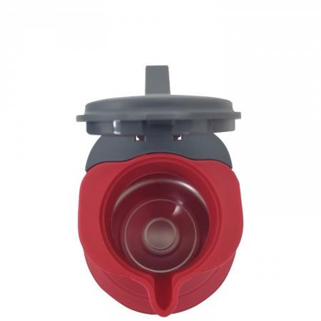 Collapsible 1.5L Kettle Red & Grey