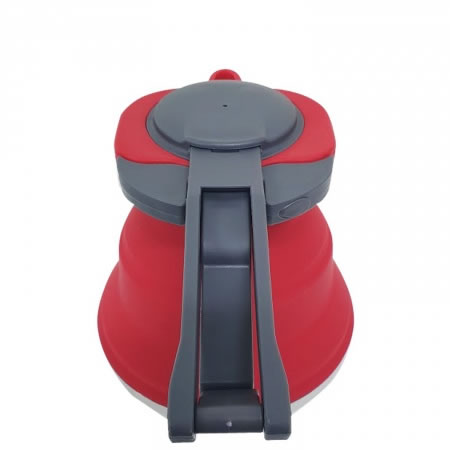 Collapsible 1.5L Kettle Red & Grey