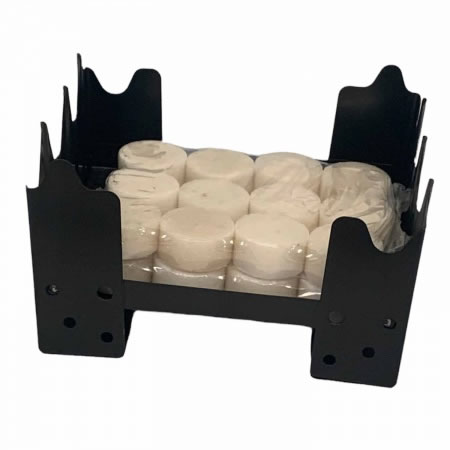 Solid Fuel Stove Kit with 24 Round Fuel Tablets