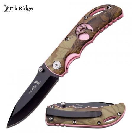 Pink & Camo Pocket Knife