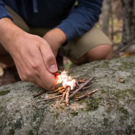 Fire Starting Kit in Dry Bag