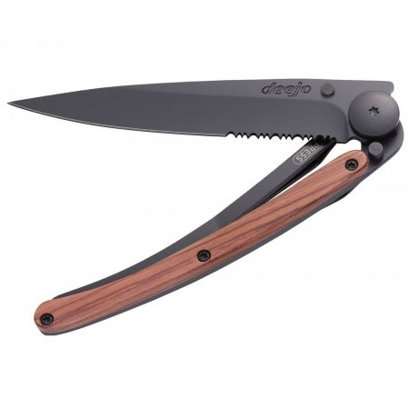 Serrated Black Coral 37g Folding Knife