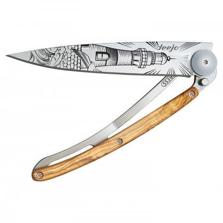 Tattoo Lighthouse Folding Knife 37g