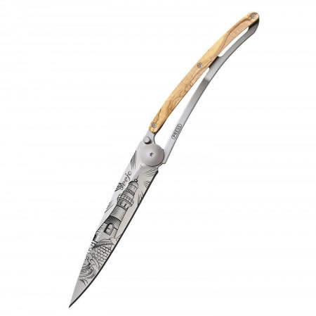 Tattoo Lighthouse Folding Knife 37g