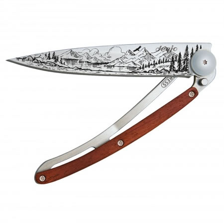 Tattoo Folding Knife 37g Mountains