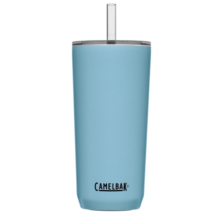 Stainless Steel Tumbler with Straw .6L - Dusk Blue