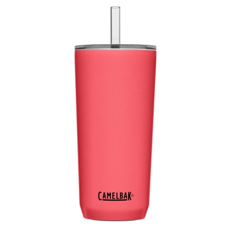 Stainless Steel Tumbler with Straw .6L - Wild Strawberry