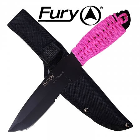 Outback Cord Wrapped Knife - Pink