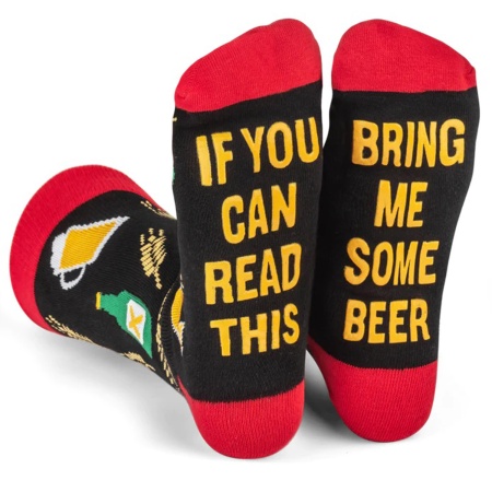 Casual Novelty Crew Socks - Bring me Some Beer