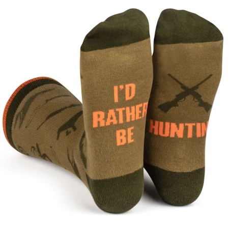 Casual Novelty Crew Socks - Rather Be Hunting