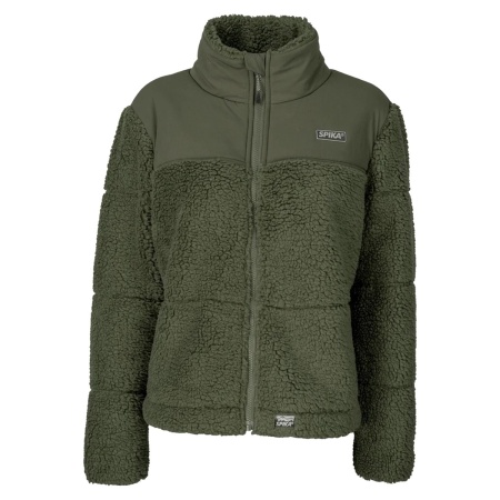 Go Casual Womens Sherpa Jacket Olive