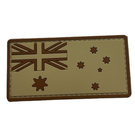 ANF Australian Flag PVC Patch Full Colour - TAN