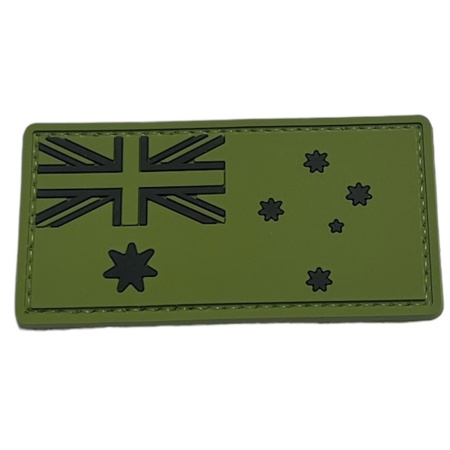 ANF Australian Flag PVC Patch Full Colour - OLIVE