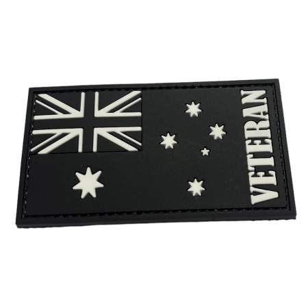 Australian PVC Veteran Velcro Flag Patch