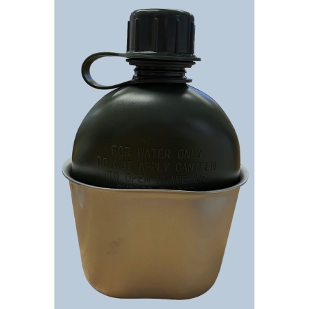 1L Canteen + Aluminum Kidney Cup Combo