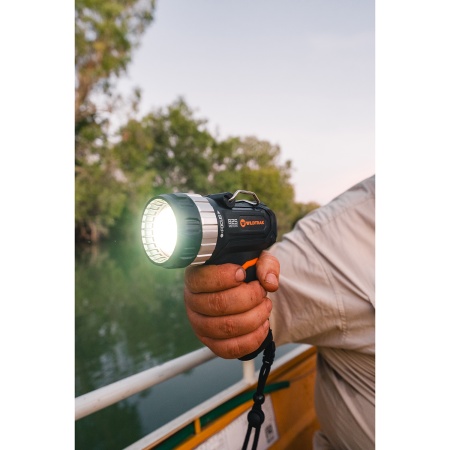Handheld CROCHUNTER Rechargeable LED Spotlight, 1400L, 825M Reach, Variable Beam