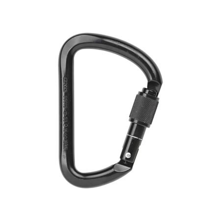 53kn Black Screw Gate Carabiner