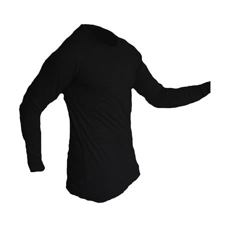Black Polypro Thermals Long Sleeve Top Sportztrek