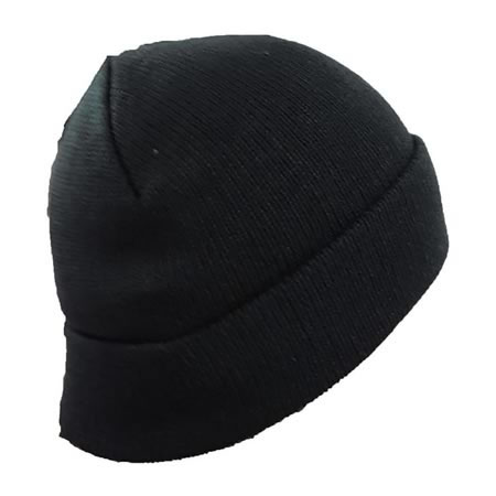 100% Acrylic Beanie Black