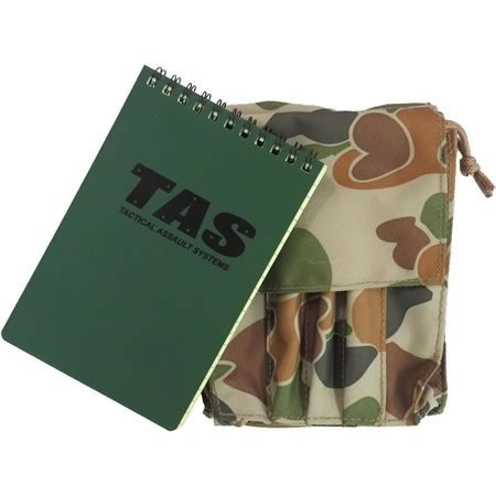 TAS Military Notebook Cover + 50page Waterproof Notebook